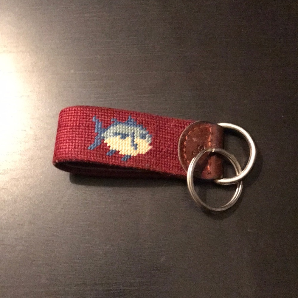 Smathers&Branson SouthernTide Needlepoint Keychain